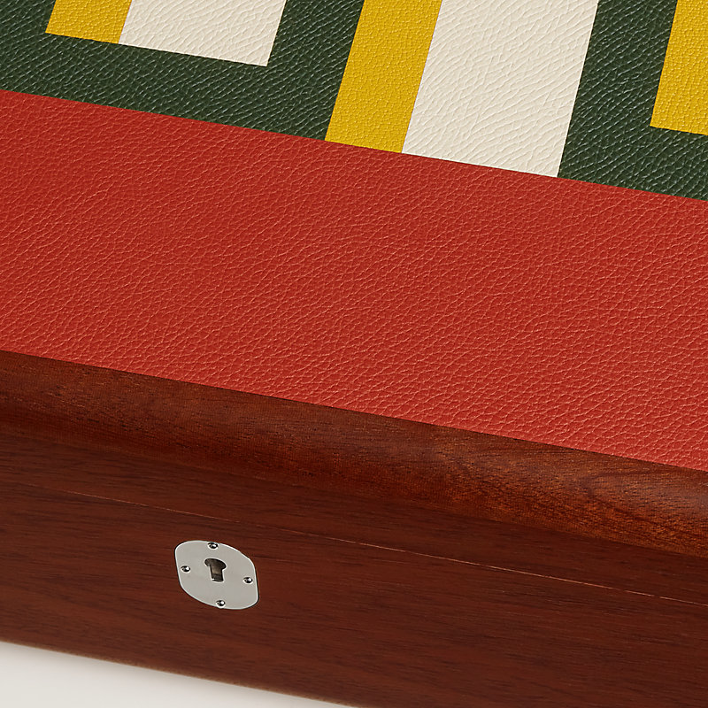 Casaque Perspectives Indiennes cigar box - Red | Hermès USA